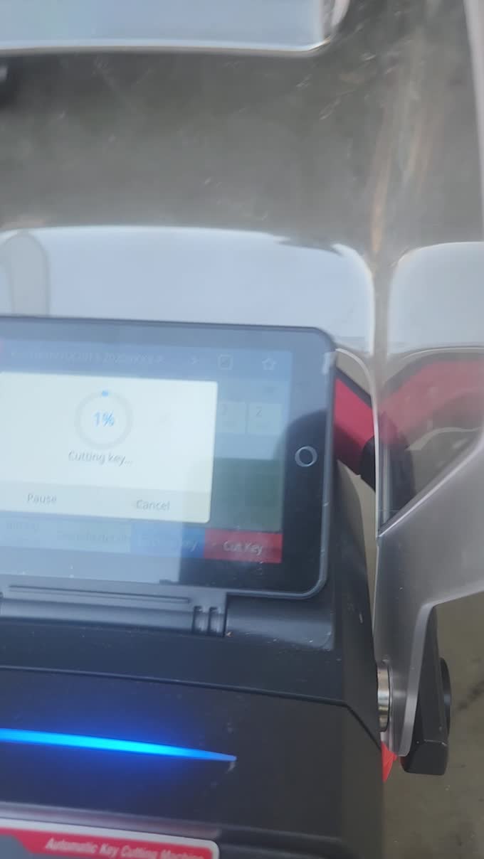 Close-up of car key service